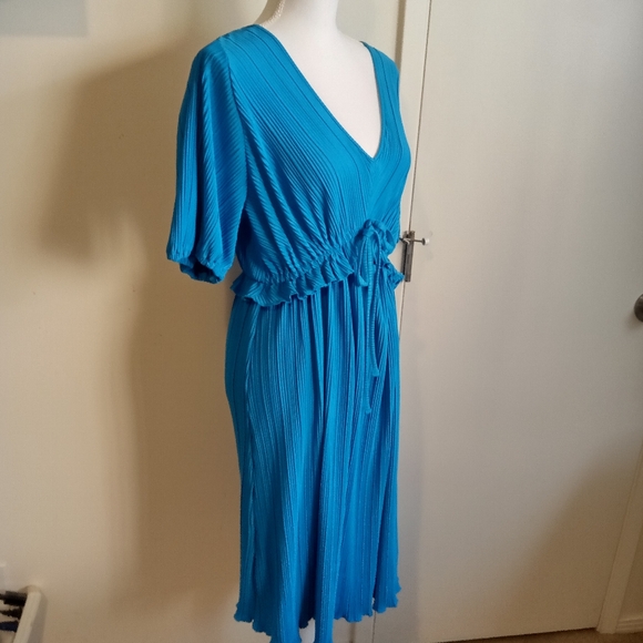 Ingrid Isabel Maternity Dress Bright Blue XL - Picture 4 of 8